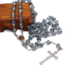 Divine Grace  Handcrafted Rosary Necklace Sacred Catholic Jewelry Handcrafted Rosarios with Gift Box Handmade Religious Jewelry for First Communion, Baptism