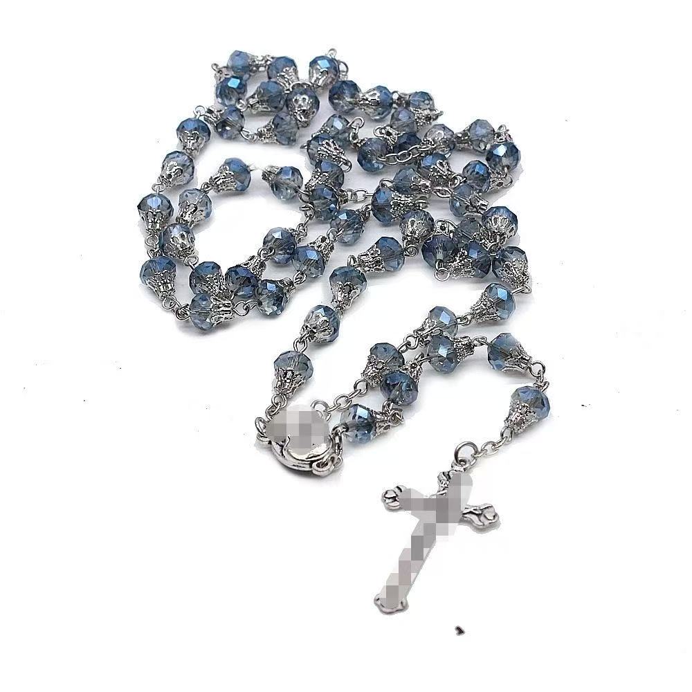 Divine Grace  Handcrafted Rosary Necklace Sacred Catholic Jewelry Handcrafted Rosarios with Gift Box Handmade Religious Jewelry for First Communion, Baptism