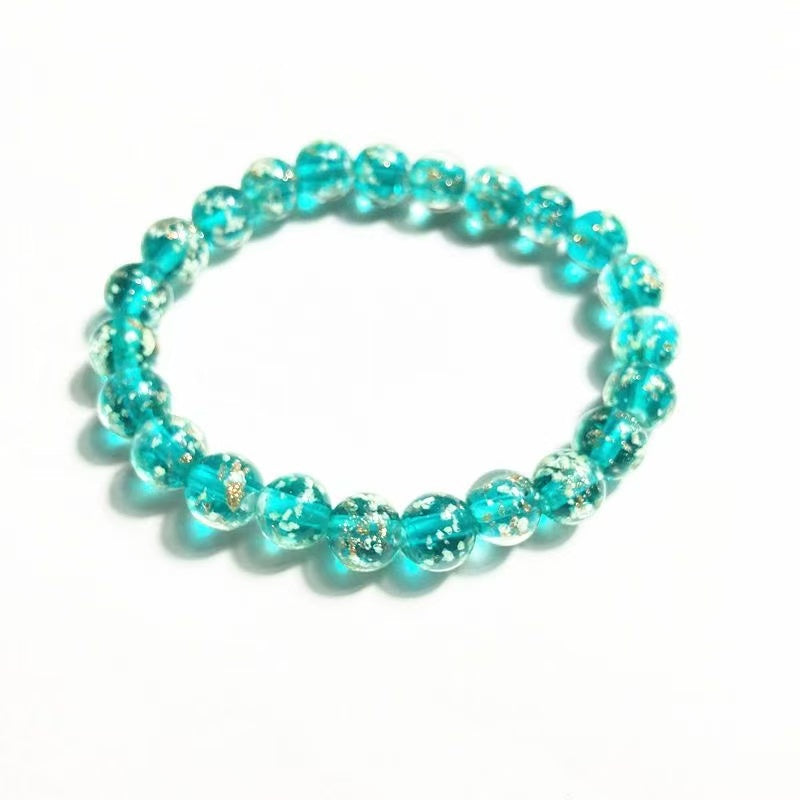 Moonlight Mermaid Luminous Firefly Bracelet  Glow-in-the-Dark Healing Jewelry Bracelet for Women Glass Mermaid Bracelet Bangles Anti Anxeity Healing Energy