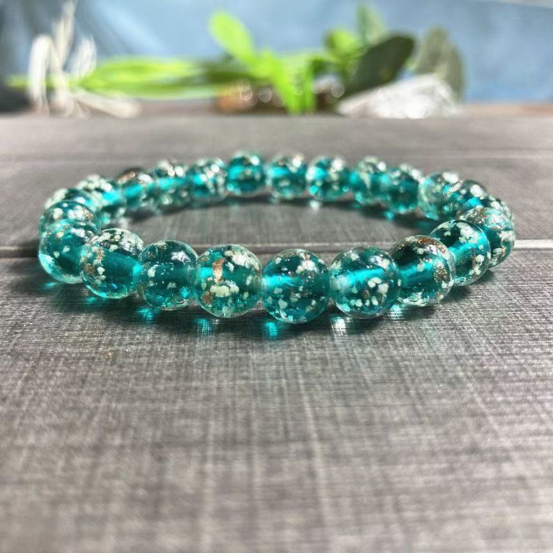 Moonlight Mermaid Luminous Firefly Bracelet  Glow-in-the-Dark Healing Jewelry Bracelet for Women Glass Mermaid Bracelet Bangles Anti Anxeity Healing Energy
