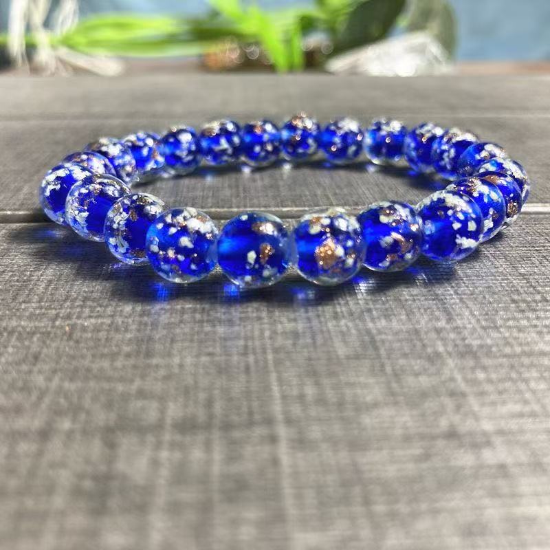 Moonlight Mermaid Luminous Firefly Bracelet  Glow-in-the-Dark Healing Jewelry Bracelet for Women Glass Mermaid Bracelet Bangles Anti Anxeity Healing Energy