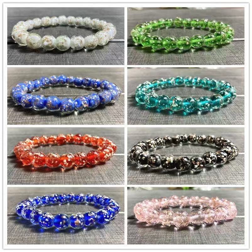 Moonlight Mermaid Luminous Firefly Bracelet  Glow-in-the-Dark Healing Jewelry Bracelet for Women Glass Mermaid Bracelet Bangles Anti Anxeity Healing Energy