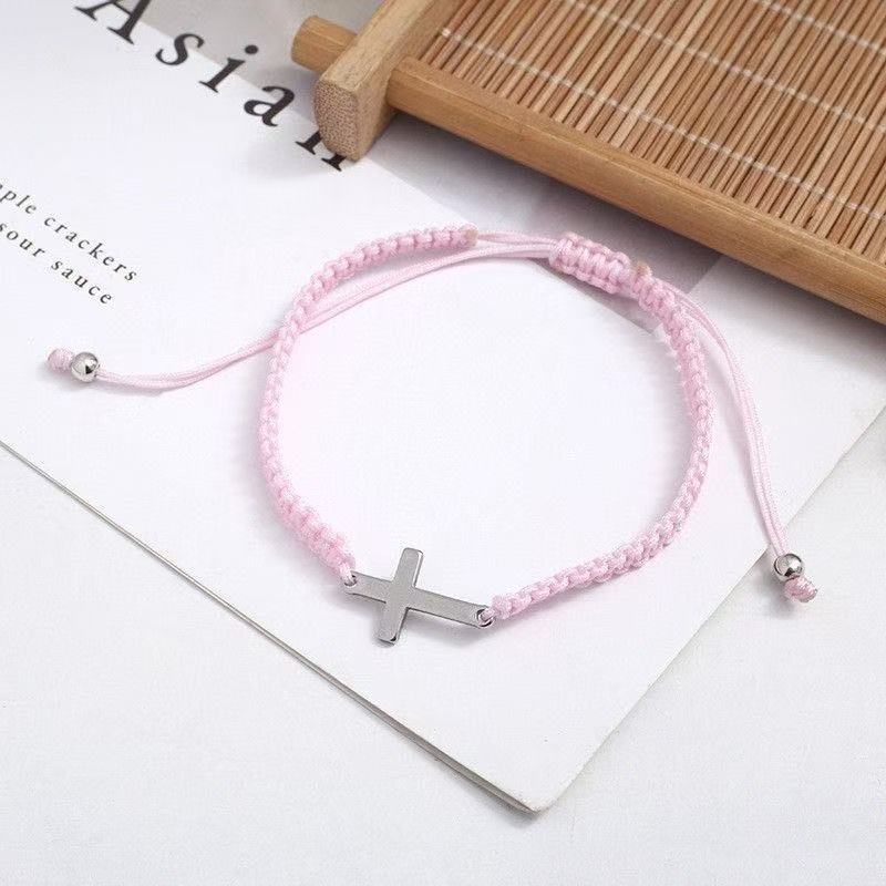 Eternal Blessing  Cross Charm Bracelet  Christian Charms, Birthday Gifts Baptism Confirmation First Holy Communion Christening Gifts