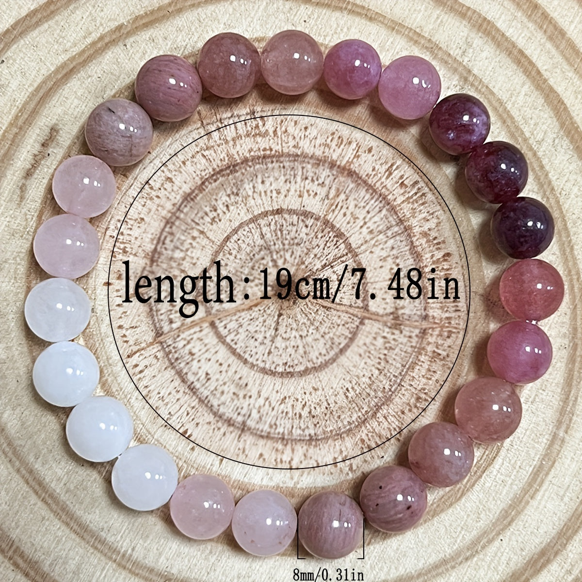 Natural Stone Bracelet for Spiritual Connection and Energy Protection - Handmade Bohemian Elastic Bracelet