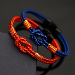Braided Cord Bracelet - Heavy-Duty Friendship Knot for Strength & Harmony