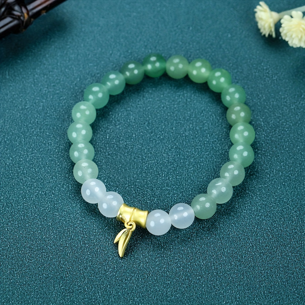 Natural Stone Aventurine Gradient Beaded Bracelet - Harmony & Prosperity for Men & Women