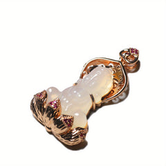 Natural Stone Guanyin Bodhisattva Pendant - Spiritual Harmony & Emotional Balance Jewelry
