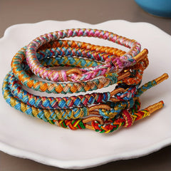 Bohemian Ethnic Bracelet - Colorful Rope Design for Harmony & Joy