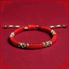 Lucky Red Rope Energy Bracelet — Protection, Harmony & Good Fortune Talisman