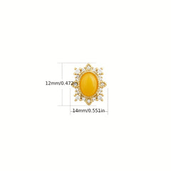 Vintage Elegant Holiday Earrings - Golden Energy for Daily Wear & Gifting