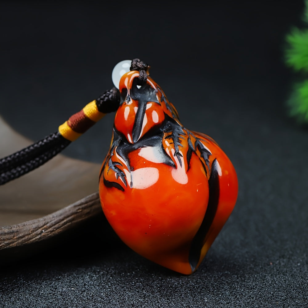 Vintage Gourd Amulet Necklace for Good Luck, Prosperity, and Elegant Style