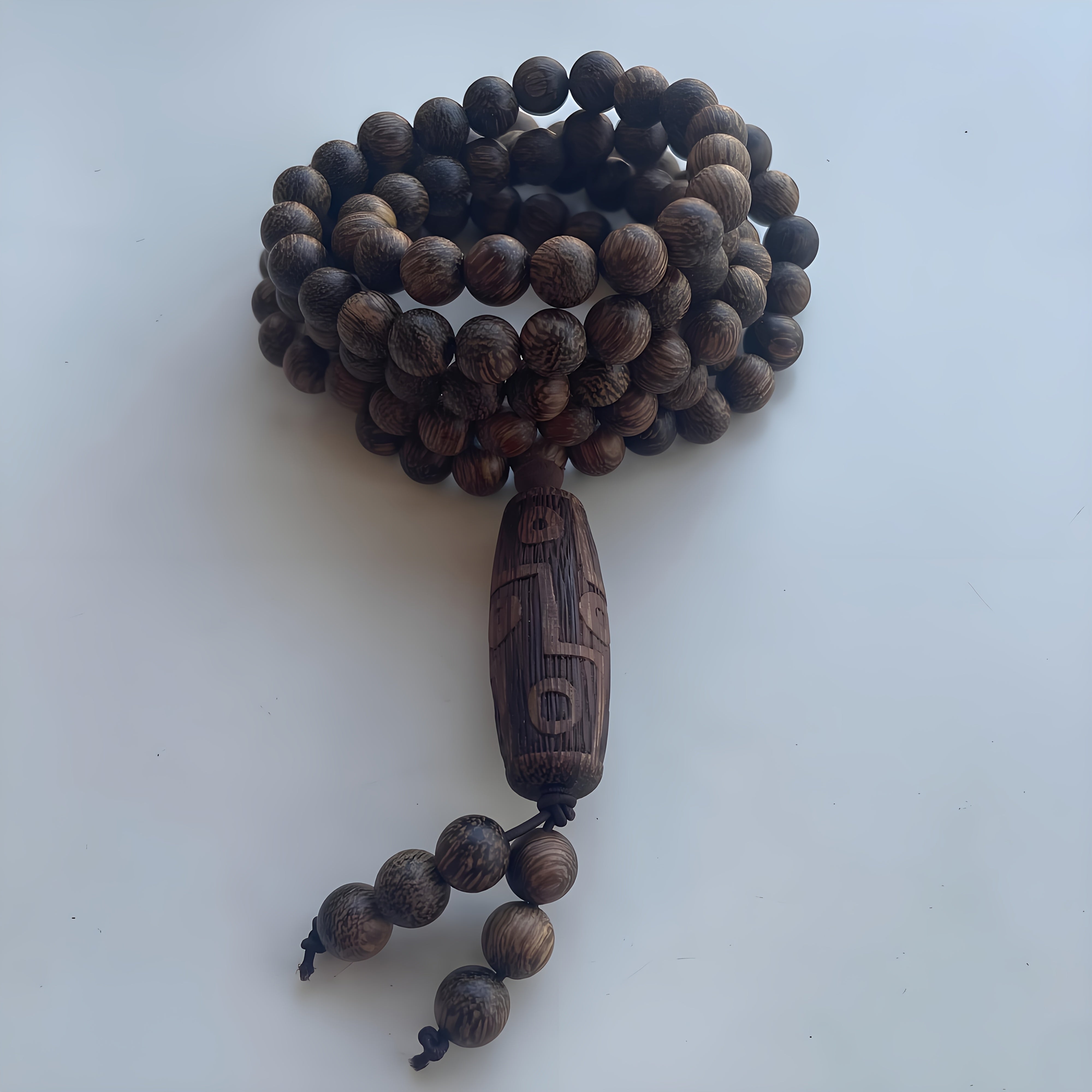 Bohemian 108-Bead Prayer Beads - Natural Vietnamese Incense Wood for Meditation & Harmony