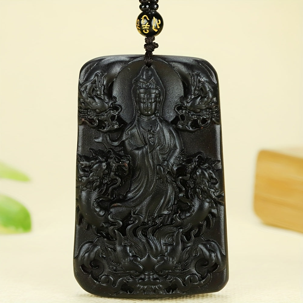 Double-Sided Nine-Dragon Color-Changing Pendant - Spiritual Energy & Good Luck Talisman