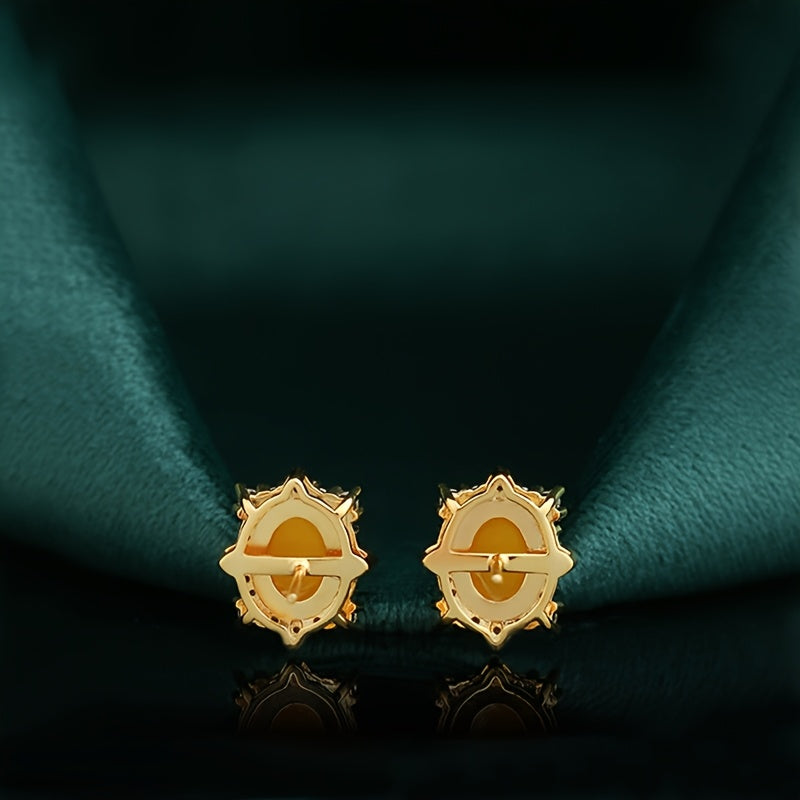 Vintage Elegant Holiday Earrings - Golden Energy for Daily Wear & Gifting