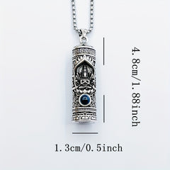 Vintage-Inspired Rotating Buddha Pendant Necklace - Spiritual Protection & Serenity