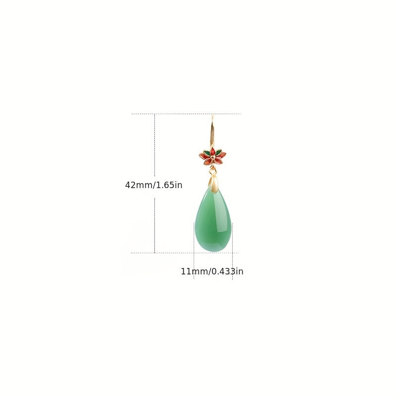 Green Jade Tribal Earrings for Mind-Body-Spirit Balance