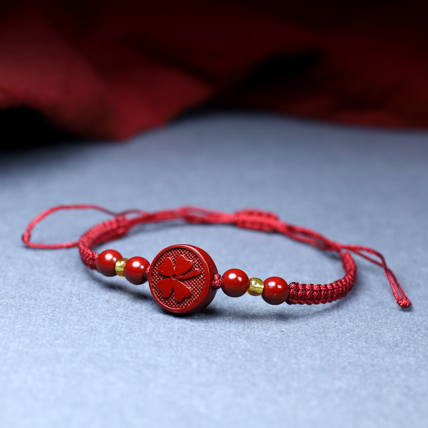 Elegant Handmade Clover Charm Bracelet - Harmony Enhancing Adjustable Design for Holidays