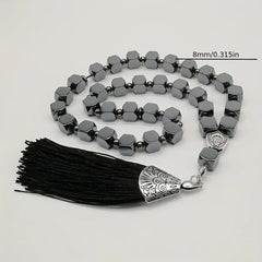 Black Onyx Muslim Prayer Beads - Spiritual Energy & Harmony Tasbih Rosary