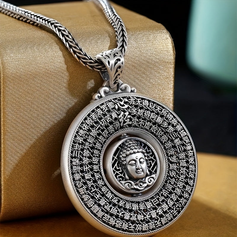 Traditional Chinese Buddha Pendant Necklace - Spiritual Protection & Good Fortune Amulet