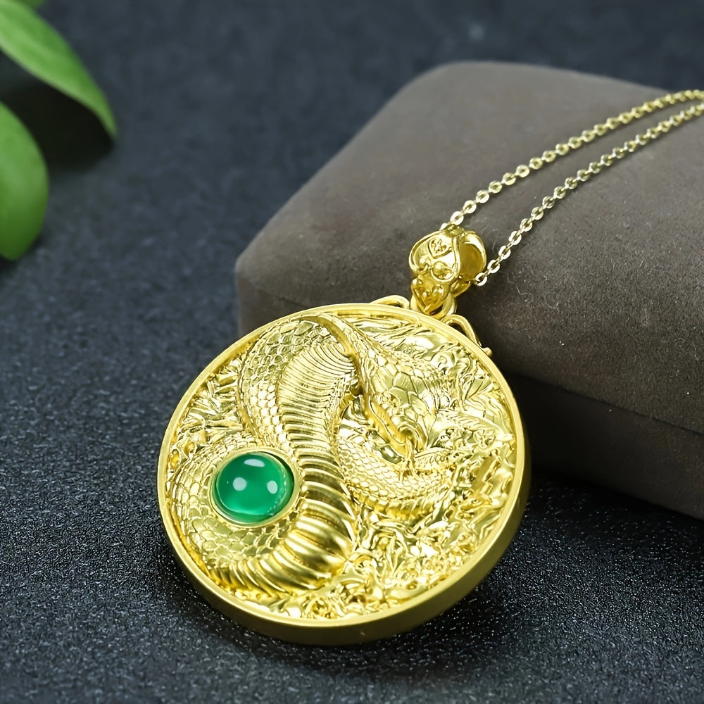 Vintage Snake Zodiac Collarbone Necklace - Symbol of Wisdom & Protection for Year of the Snake