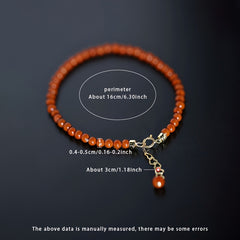 Natural Agate Beaded Bracelet - Harmony & Protection Energy Boost