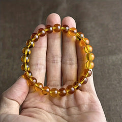 Citrine Stone Bracelet - Golden Yellow Gemstone for Wealth Attraction & Good Luck Charm
