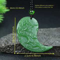 Natural Stone Dragon Phoenix Couples Necklaces for Love, Protection & Stylish Unity - Valentine's Day Gift