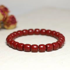 Cinnabar Bead Bracelet - Feng Shui Energy for Couples & Vacation Gifts
