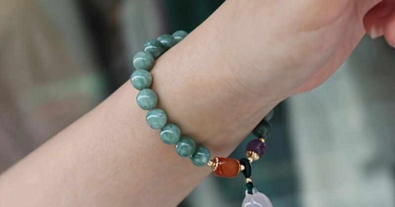 Natural Stone Bracelet - Elegant Vintage Beaded Jewelry for Spiritual Energy & Everyday Elegance