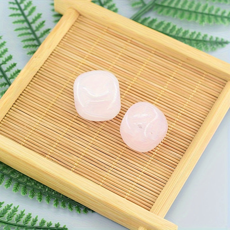 Pink Stone Elastic Bracelet - Natural Stone Energy for Daily Wear & Self-Confidence