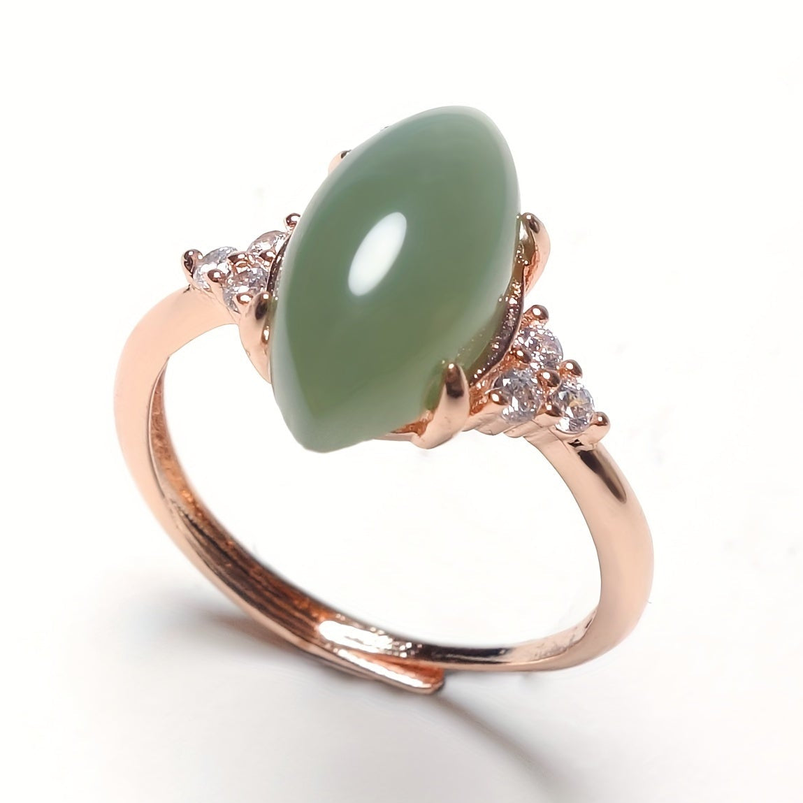 Boho-Chic Natural Stone Ring - Green Gemstone Energy for Beach Parties & Proms