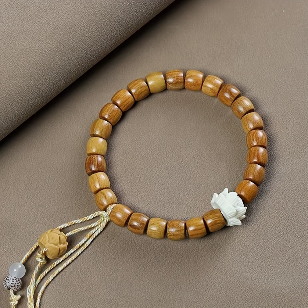 1pc Vintage Bohemian Handmade Braided Bracelet - Ethnic Charm & Spiritual Energy