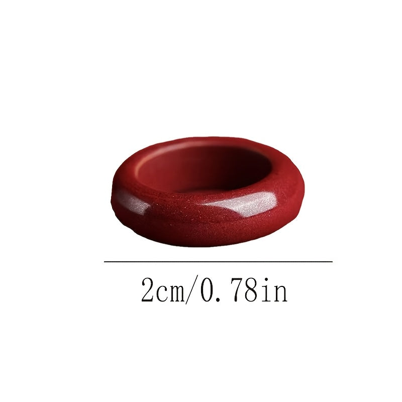 Red Cinnabar Ring - Harmonious Energy for Couples & Daily Protection
