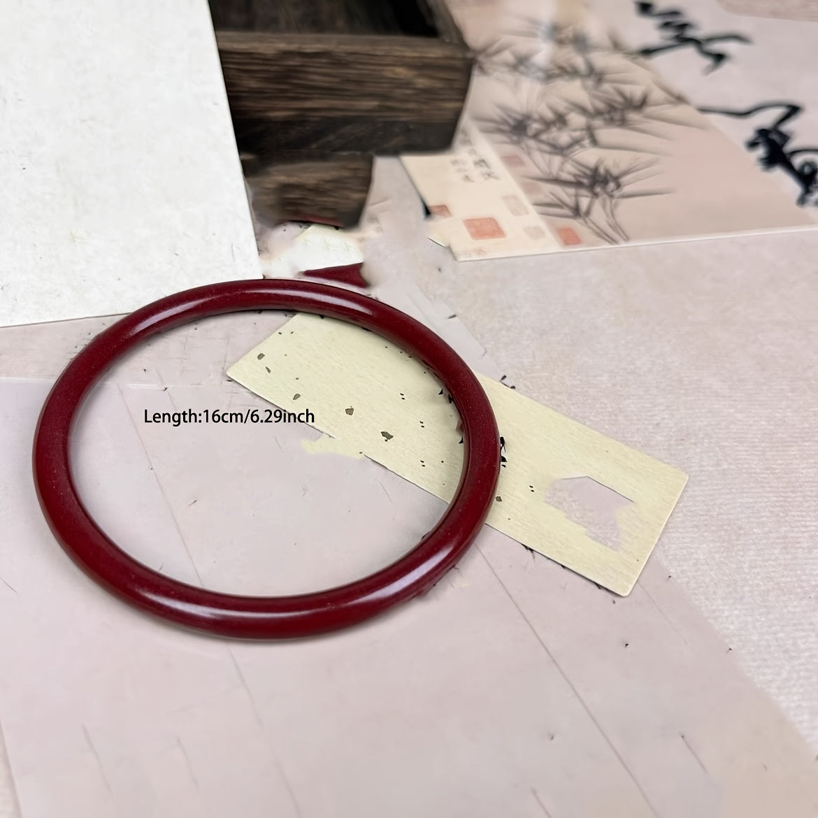 Vintage Chinese Lion Beaded Bracelet - Bohemian Style with Red & Clear Beads for Harmony & Prosperity