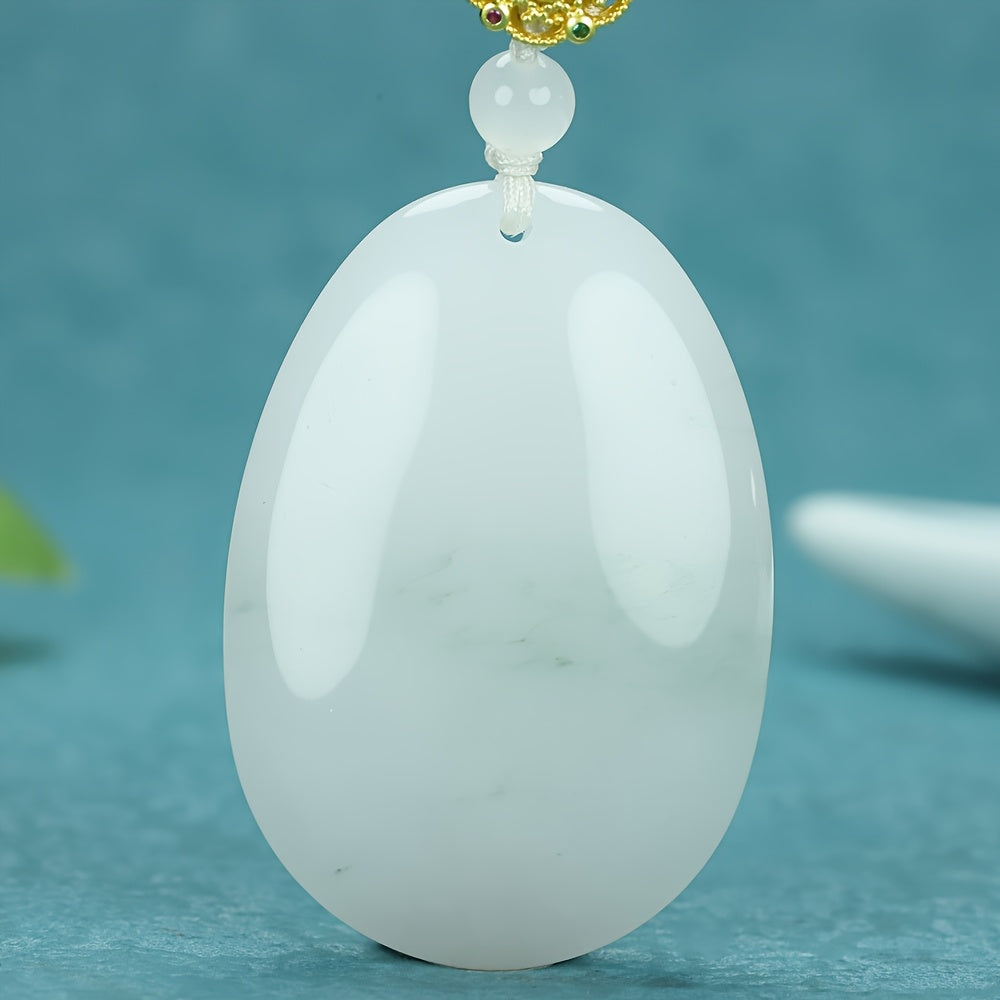 Natural Round Pendant New Chinese Style Jewelry - Harmony & Protection Energy