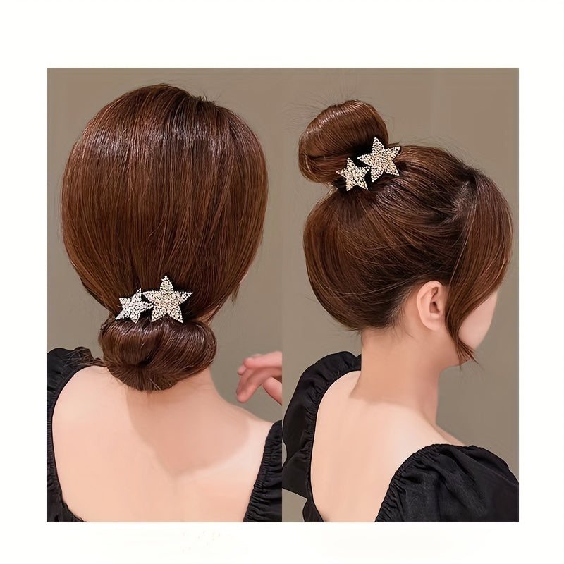 Sparkling Rhinestone Butterfly Hair Clip - Elegant Twist Design for Mind-Body-Spirit Balance