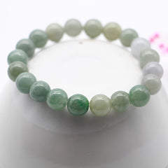 Natural Myanmar Jade Beaded Bracelet - Spiritual Energy & Harmony