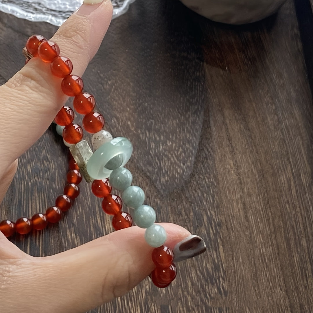 Bohemian Agate Bracelet Set - Harmony & Creativity for Daily Wear