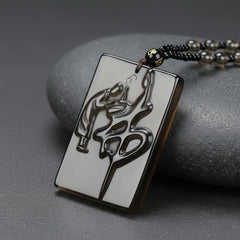 Men's Natural Stone Pendant Necklace - Grounding Energy, Raw Earth Connection