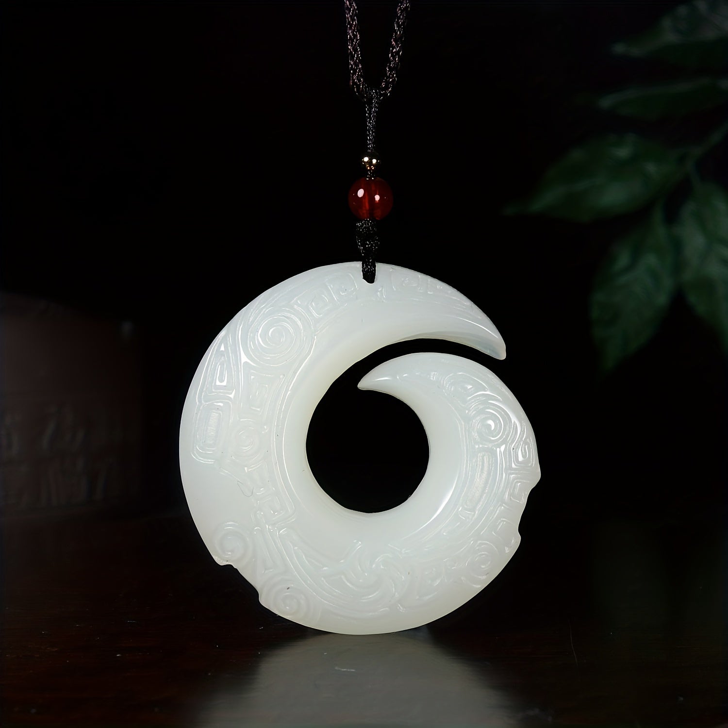 Imitation Artificial Jade Necklace - Lucky Turning Point for Couples Gift