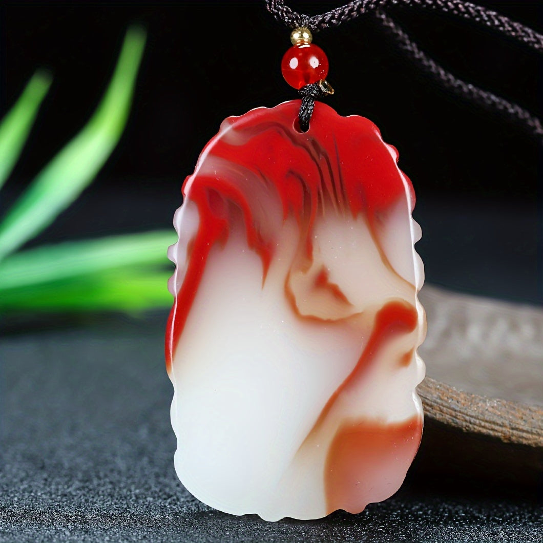 Artificial Dragon Brand Pendant Necklace - Red Energy Talisman for Prosperity & Protection