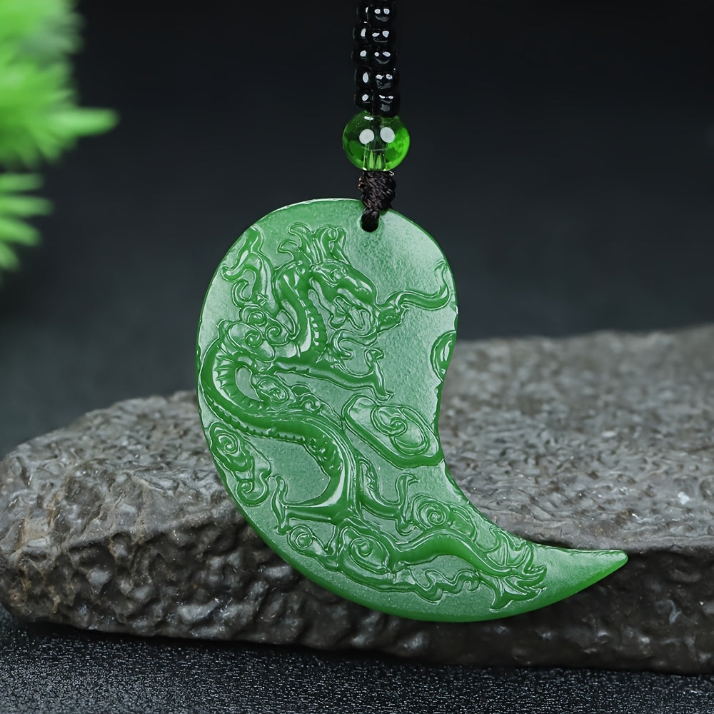 Natural Stone Dragon Phoenix Couples Necklaces for Love, Protection & Stylish Unity - Valentine's Day Gift