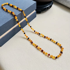 Bohemian Amber Necklace - Natural Energy & Spiritual Harmony