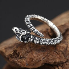 Vintage Dinosaur Bone Ring — Spiritual Strength, Ancient Wisdom & Protective Energy Talisman