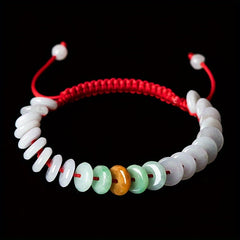 Handwoven Natural Stone Bead Bracelet - Boho Style for Harmony & Balance
