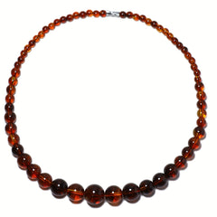 Bohemian Imitation Amber Necklace - Natural Color Variations for Casual Attire with Positive Energy