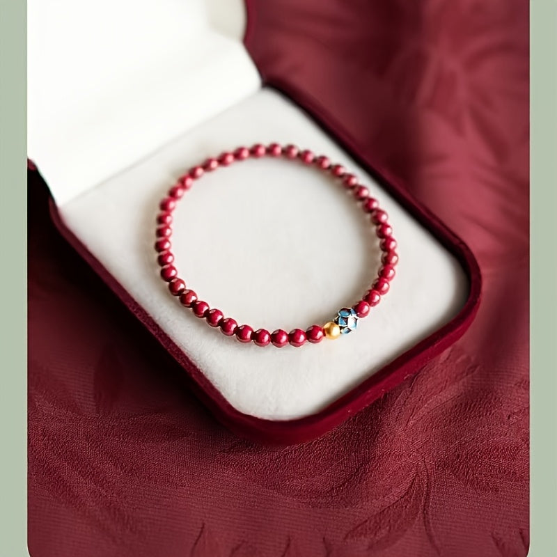Cinnabar Birth Year Bracelet - Evil Repelling & Safety Protection for Men & Women
