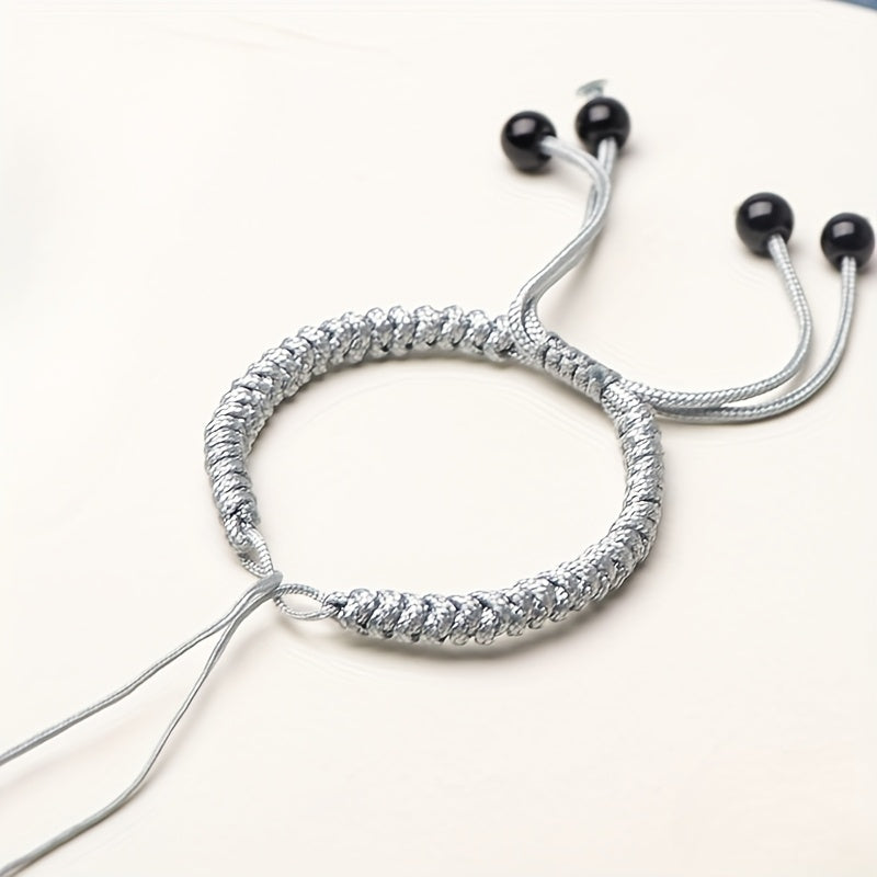 Handwoven Semi-Finished Bracelet Cord - DIY Craft Kit for Knotting with Harmony & Protection Energy