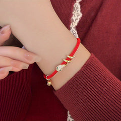 Elegant Red Snake Bracelet - Chic Daily Wear with Energy Balance