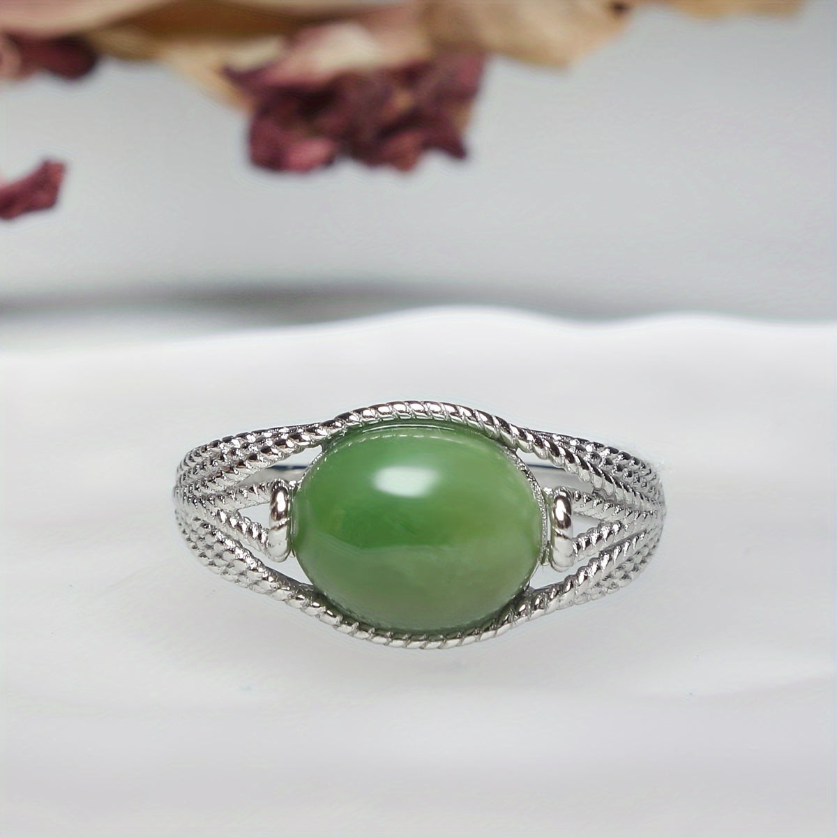 Natural Stone Inlaid Couple Rings - Beach Party Energy for Men & Women